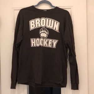 Brown University Hockey Long Sleeve Tee